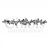 Rose n° 3021 pochoir pour tatouage temporaire