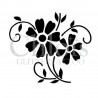 Fleur Anna n° 3034 pochoir pour tatouage temporaire