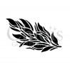 Plume n° 3036 pochoir pour tatouage temporaire