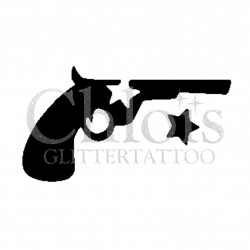 Pistolet n°4027 - pochoir tatouage éphémère