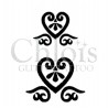 Duo de coeur n°4804 tatouage temporaire
