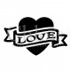 Coeur Love n°4807 tatouage temporaire