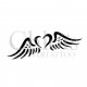 Coeur ange n°4814 tatouage temporaire