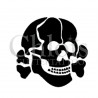 Tête de Mort n°5301 pochoir adhésif pour tattoo