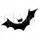 Chauve-souris n°8400 tatouage temporaire pour Halloween