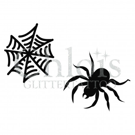 Araignée n°8406 pochoir pour tatouage d'halloween