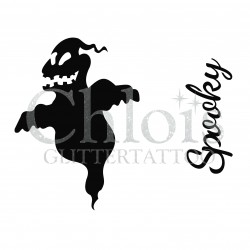 Fantôme n°8408 pochoir pour tatouage d'halloween