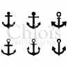 Ancres n° 9400 pochoir minis tattoos