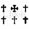 Croix n° 9402 pochoir minis tattoos