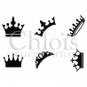 Couronnes n° 9403 pochoir minis tattoos