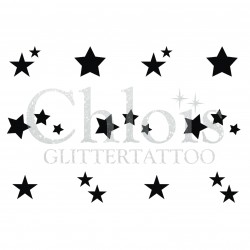 Minis Etoiles n° 9408 pochoir tattoos multiple