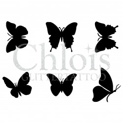 Papillons n° 9200 tatouages temporaires