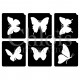 Papillons n° 9200 tatouages temporaires