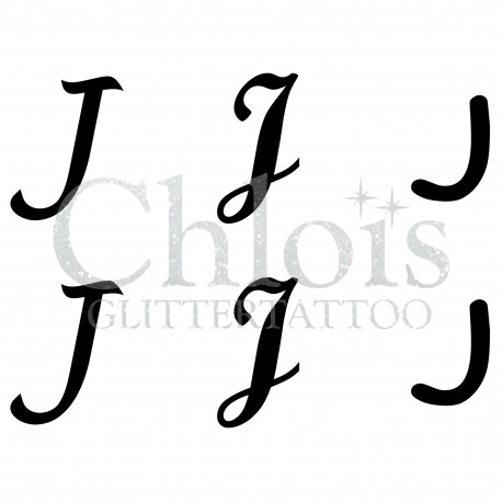 Pochoir n° 9730 tatouage lettre "J"