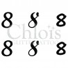 Pochoir chiffre 8 - 9754