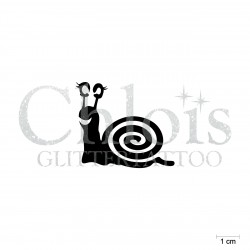 Escargot N°1813 pochoir chloïs Glittertattoo pour tatouage temporaire