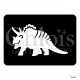 Triceratops N°1902 pochoir chloïs Glittertattoo pour tatouage temporaire