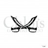 Sabres de pirate N°5306 pochoir chloïs Glittertattoo pour tatouage temporaire