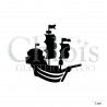Pochoir bateau pirate - 5307