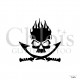 Pirate squelette N°5308 pochoir chloïs Glittertattoo pour tatouage temporaire