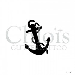 Ancre de bateau N°5309 pochoir chloïs Glittertattoo pour tatouage temporaire