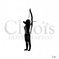 Archer N°6541 pochoir chloïs Glittertattoo pour tatouage temporaire