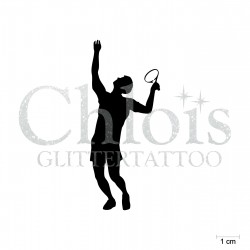 Tennisman N°6551 pochoir chloïs Glittertattoo pour tatouage temporaire