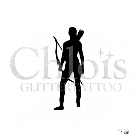 Archer N°6544 pochoir chloïs Glittertattoo pour tatouage temporaire