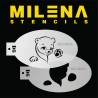 Pochoir Ourson D6 de Milena Potekhina