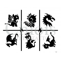 Planche à thème "Dragons" n° 29807