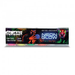 Peinture liquide Kit de couleurs Neon Global Colours 45ml