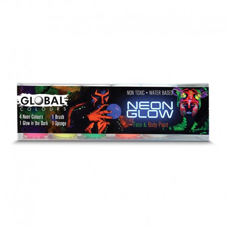 Peinture liquide Kit de couleurs Neon Global Colours 45ml