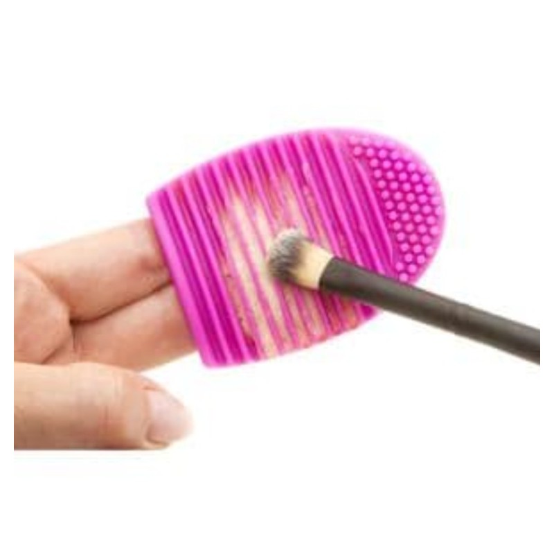 Nettoyage oeuf silicone Gant de maquillage brosse de lavage