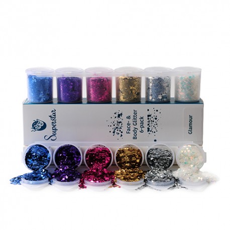 Chunky Paillettes Mix 6 pack