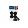 Eponges de grimage noire en paquet de 4