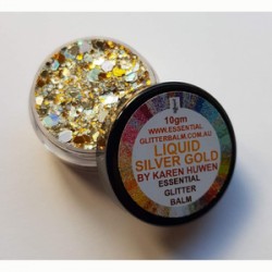 Paillettes crème Liquid Silver Gold Essential Glitter Balm