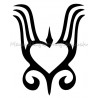 Coeur naval pochoir tatouage temporaire Ybody 35000
