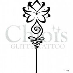 Stencil tatouage bohème fleur