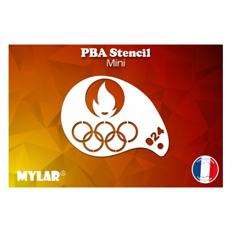 Pochoir flame Jeux Olympiques