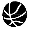 Ballon basket pochoir tatouage temporaire basketball Ybody 48900