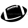 Ballon foot américain pochoir tatouage temporaire Ybody  49000
