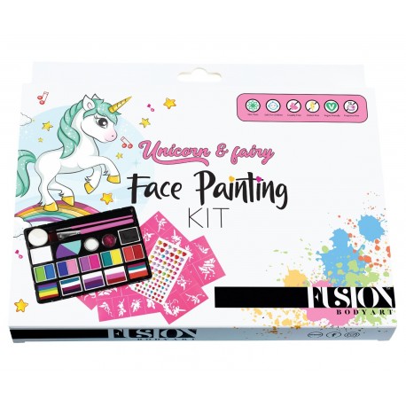 Coffret de grimages de carnaval Unicorn Fairy Face Paiting kit