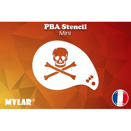 Pochoir Mylar tête de mort PBA46