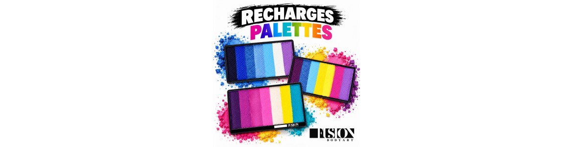 Recharges Rainbow pour palettes Fusion