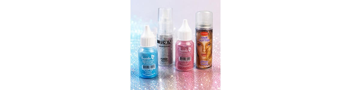 Paillettes flacon et paillettes en spray